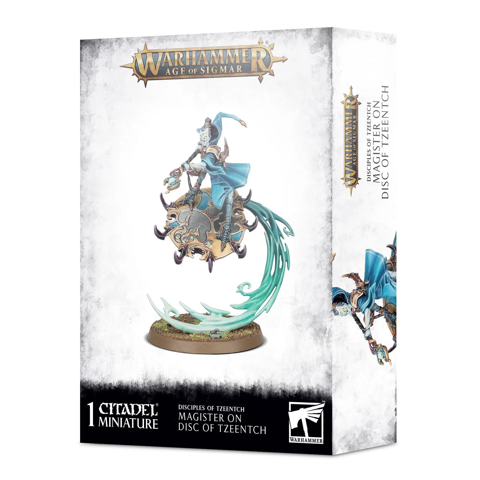 Disciples of Tzeentch Magister on Disc of Tzeentch - Dark Crystal Cards
