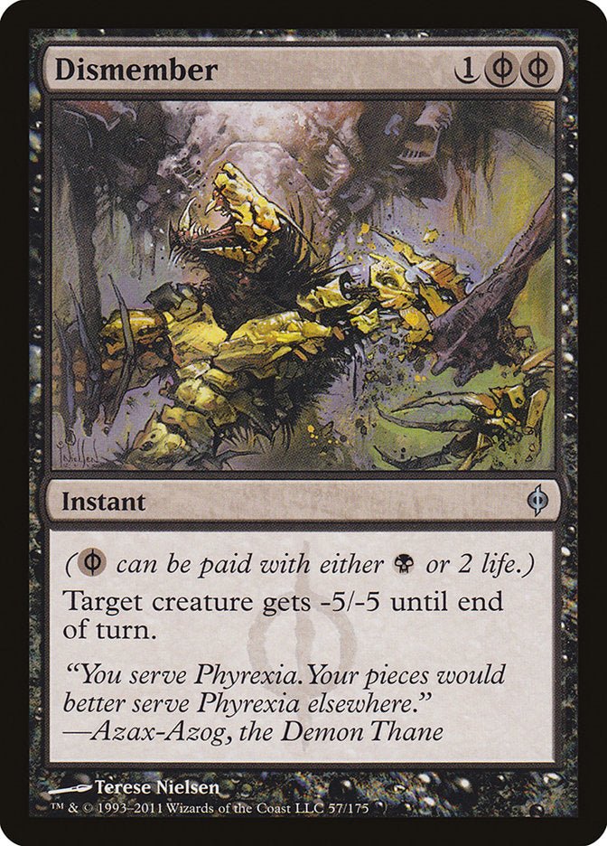 Dismember [New Phyrexia] - Dark Crystal Cards