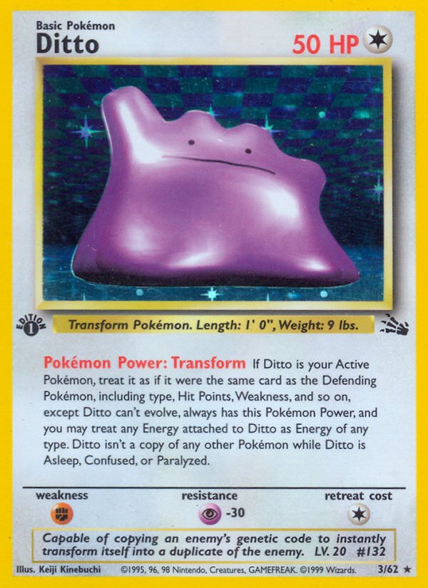 Ditto (3/62) [Fossil 1st Edition] - Dark Crystal Cards