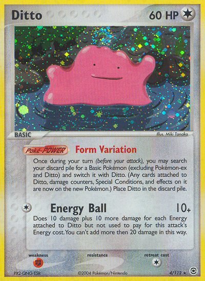 Ditto (4/112) [EX: FireRed & LeafGreen] - Dark Crystal Cards