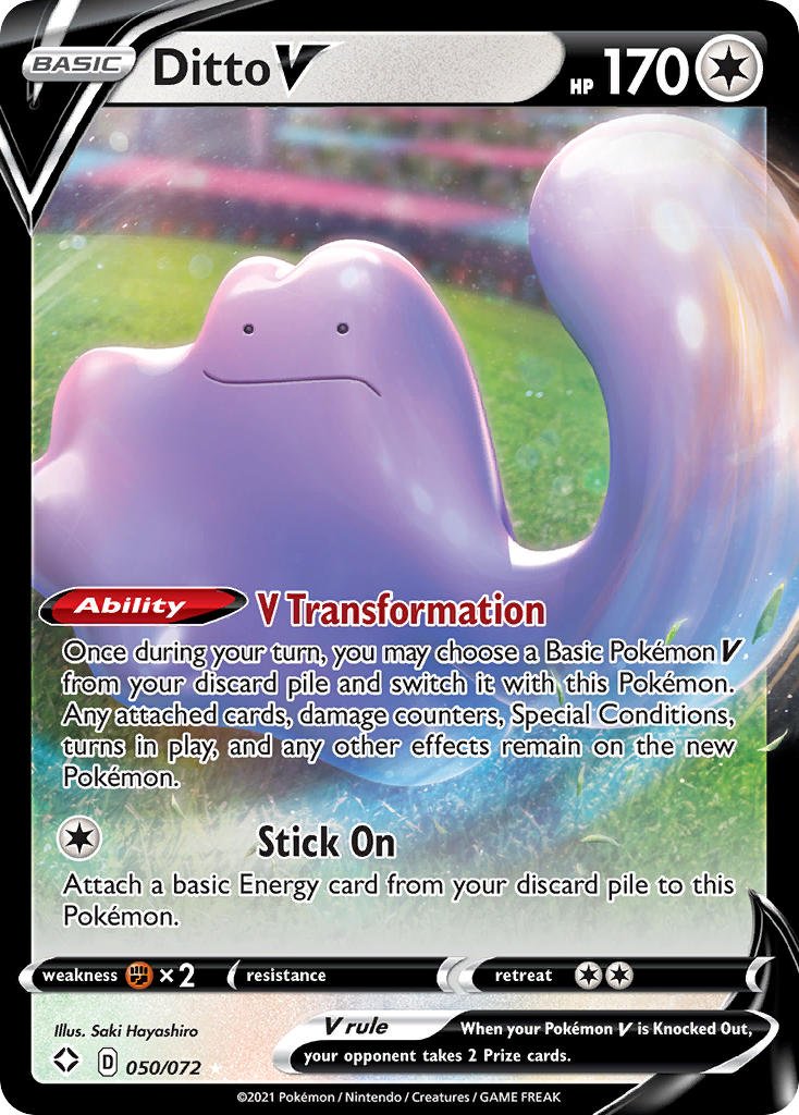 Ditto V (050/072) [Sword & Shield: Shining Fates] - Dark Crystal Cards
