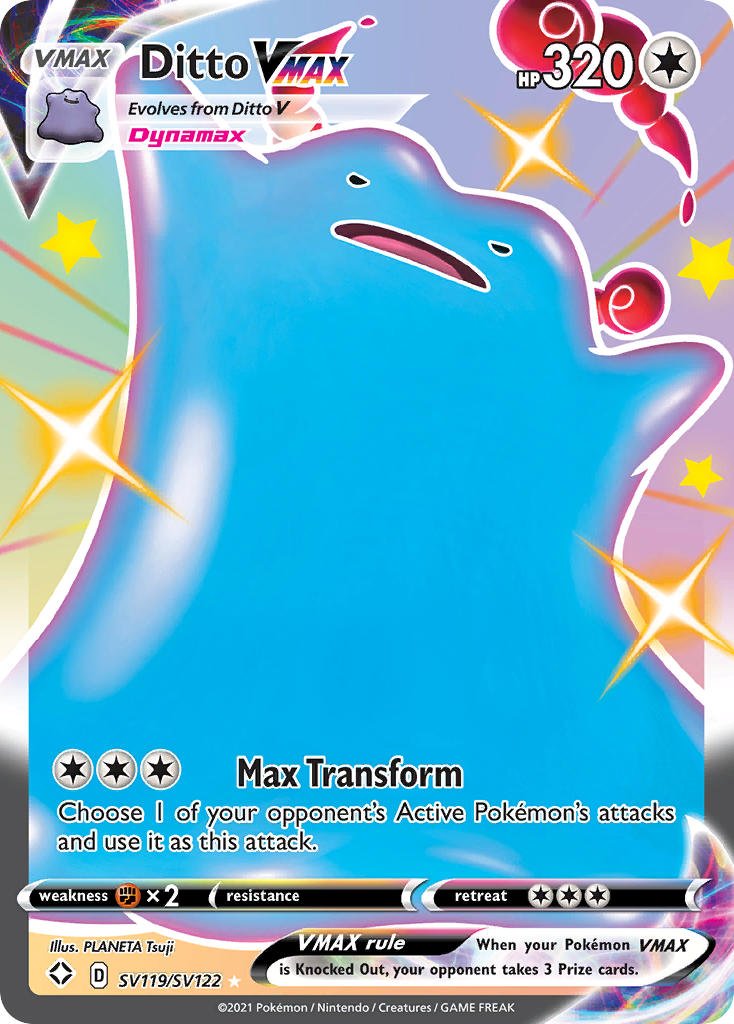 Ditto VMAX (SV119/SV122) [Sword & Shield: Shining Fates] - Dark Crystal Cards