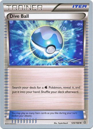 Dive Ball (125/160) (Ninja Blitz - Cody Walinski) [World Championships 2016] - Dark Crystal Cards
