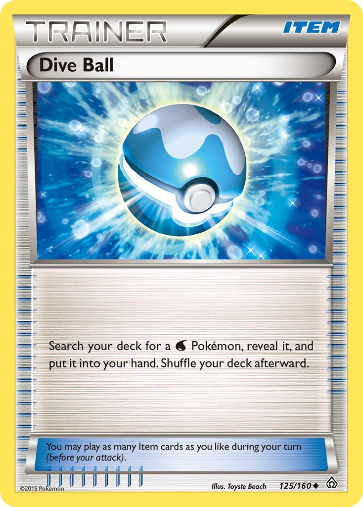 Dive Ball (125/160) [XY: Primal Clash] - Dark Crystal Cards
