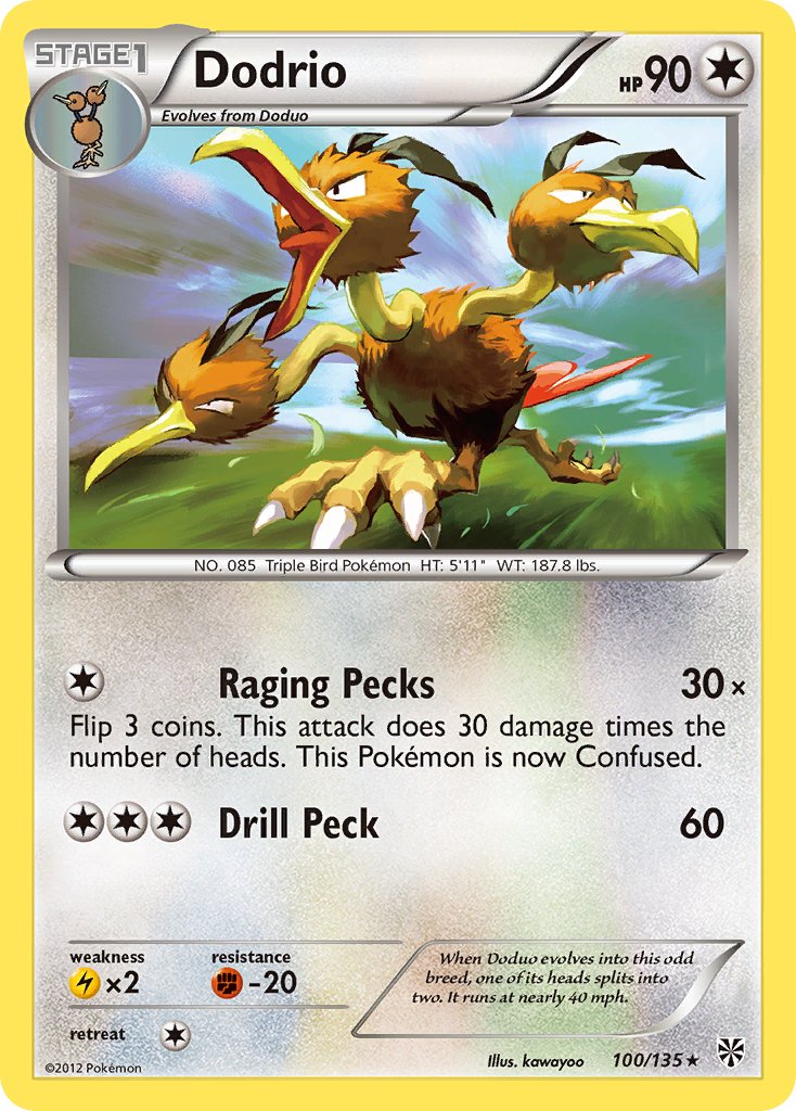 Dodrio (100/135) [Black & White: Plasma Storm] - Dark Crystal Cards