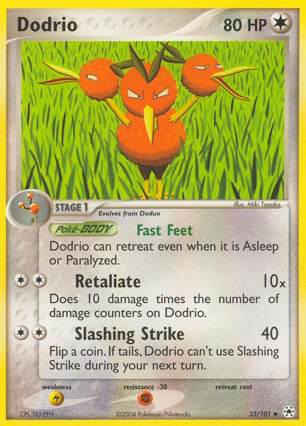 Dodrio (33/101) [EX: Hidden Legends] - Dark Crystal Cards