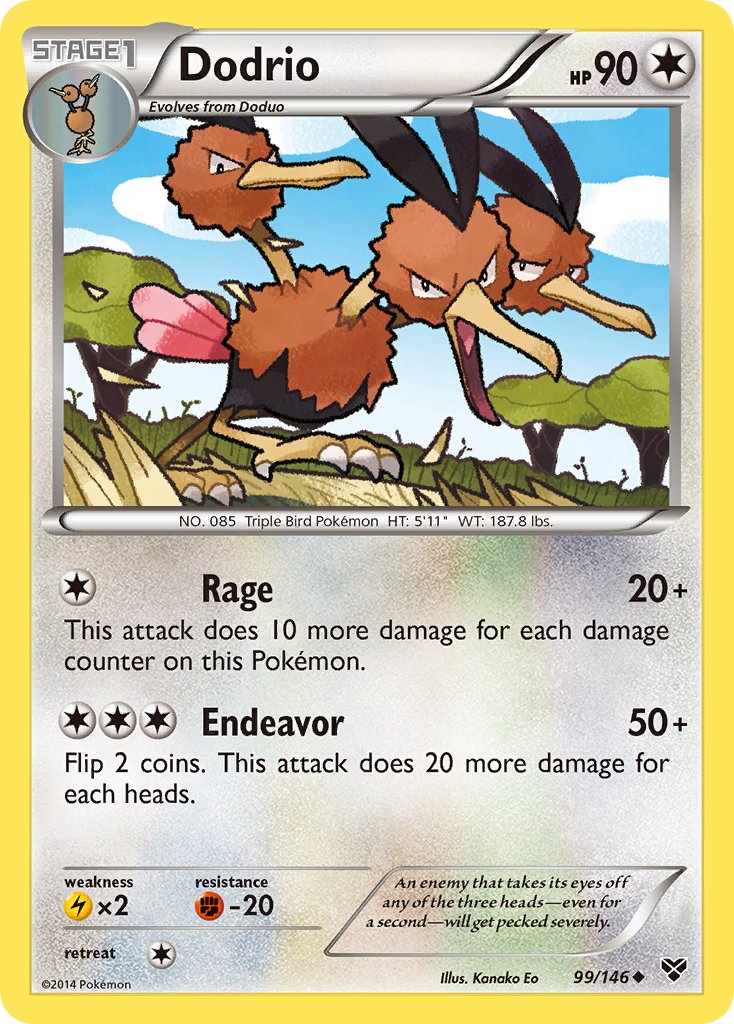 Dodrio (99/146) [XY: Base Set] - Dark Crystal Cards