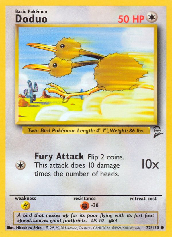 Doduo (72/130) [Base Set 2] - Dark Crystal Cards
