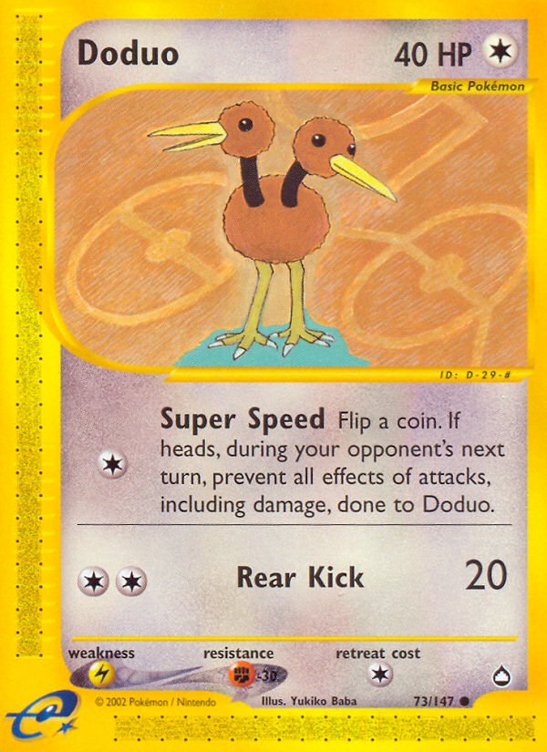 Doduo (73/147) [Aquapolis] - Dark Crystal Cards