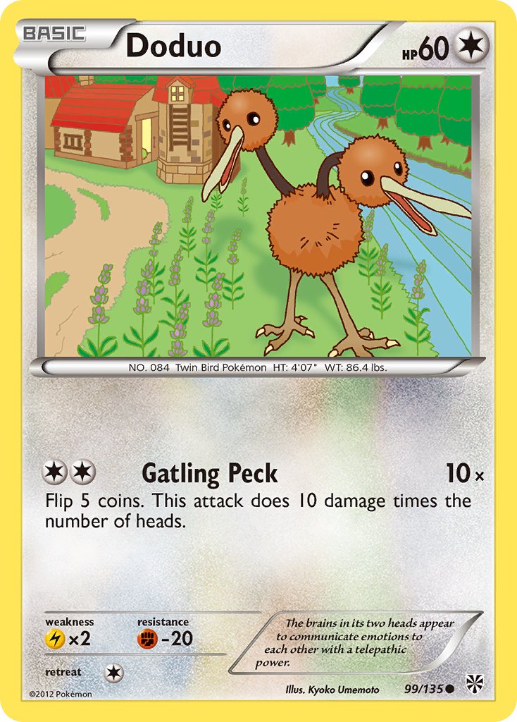 Doduo (99/135) [Black & White: Plasma Storm] - Dark Crystal Cards