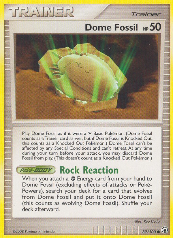 Dome Fossil (89/100) [Diamond & Pearl: Majestic Dawn] - Dark Crystal Cards
