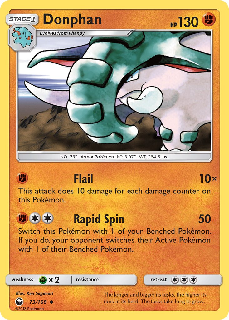 Donphan (73/168) [Sun & Moon: Celestial Storm] - Dark Crystal Cards