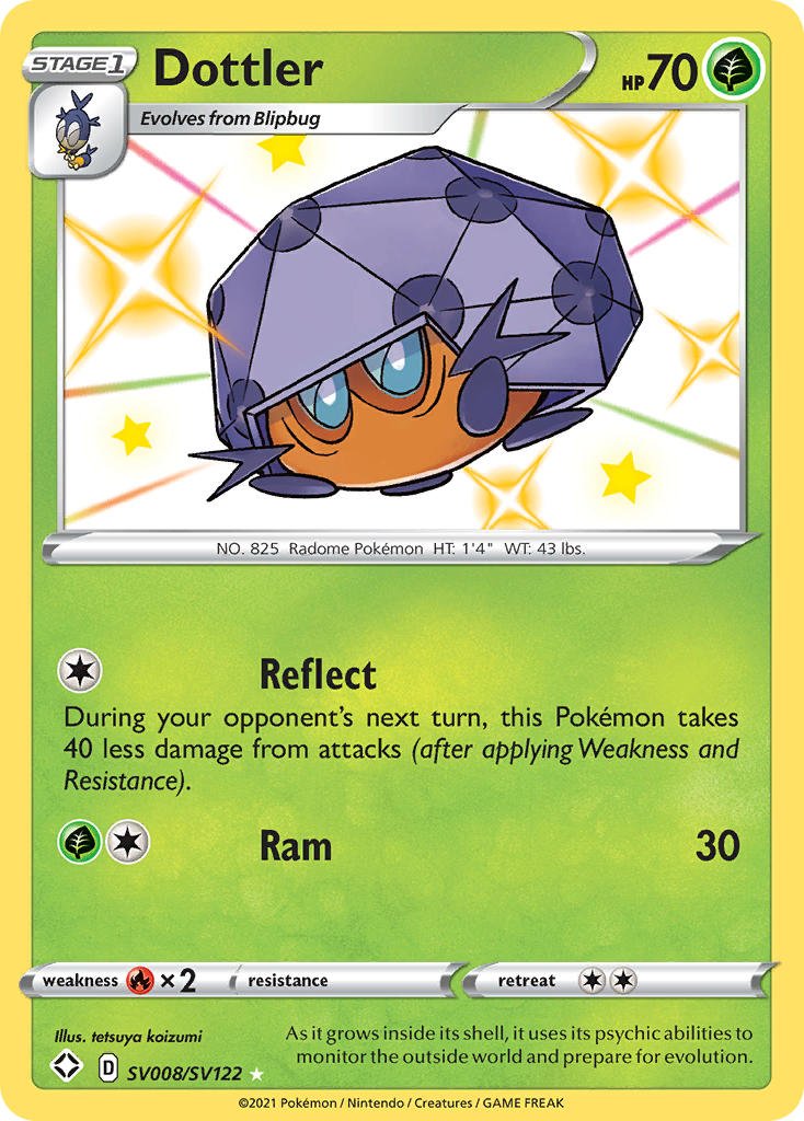 Dottler (SV008/SV122) [Sword & Shield: Shining Fates] - Dark Crystal Cards