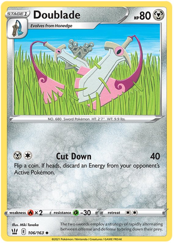 Doublade (106/163) [Sword & Shield: Battle Styles] - Dark Crystal Cards
