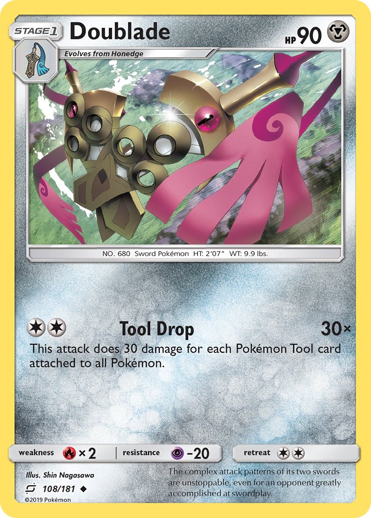 Doublade (108/181) [Sun & Moon: Team Up] - Dark Crystal Cards