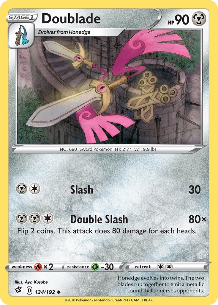 Doublade (134/192) [Sword & Shield: Rebel Clash] - Dark Crystal Cards
