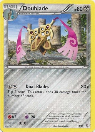 Doublade (14/30) [XY: Trainer Kit 1 - Bisharp] - Dark Crystal Cards