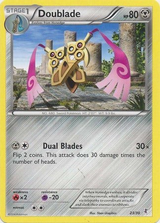 Doublade (23/30) [XY: Trainer Kit 1 - Bisharp] - Dark Crystal Cards