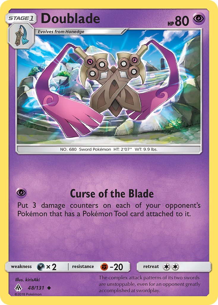 Doublade (48/131) [Sun & Moon: Forbidden Light] - Dark Crystal Cards