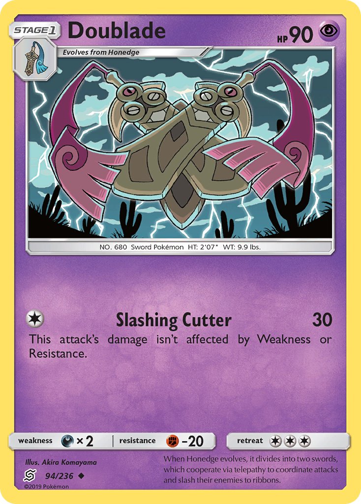 Doublade (94/236) [Sun & Moon: Unified Minds] - Dark Crystal Cards