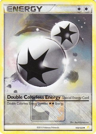 Double Colorless Energy (103/123) (League Promo) [HeartGold & SoulSilver: Base Set] - Dark Crystal Cards