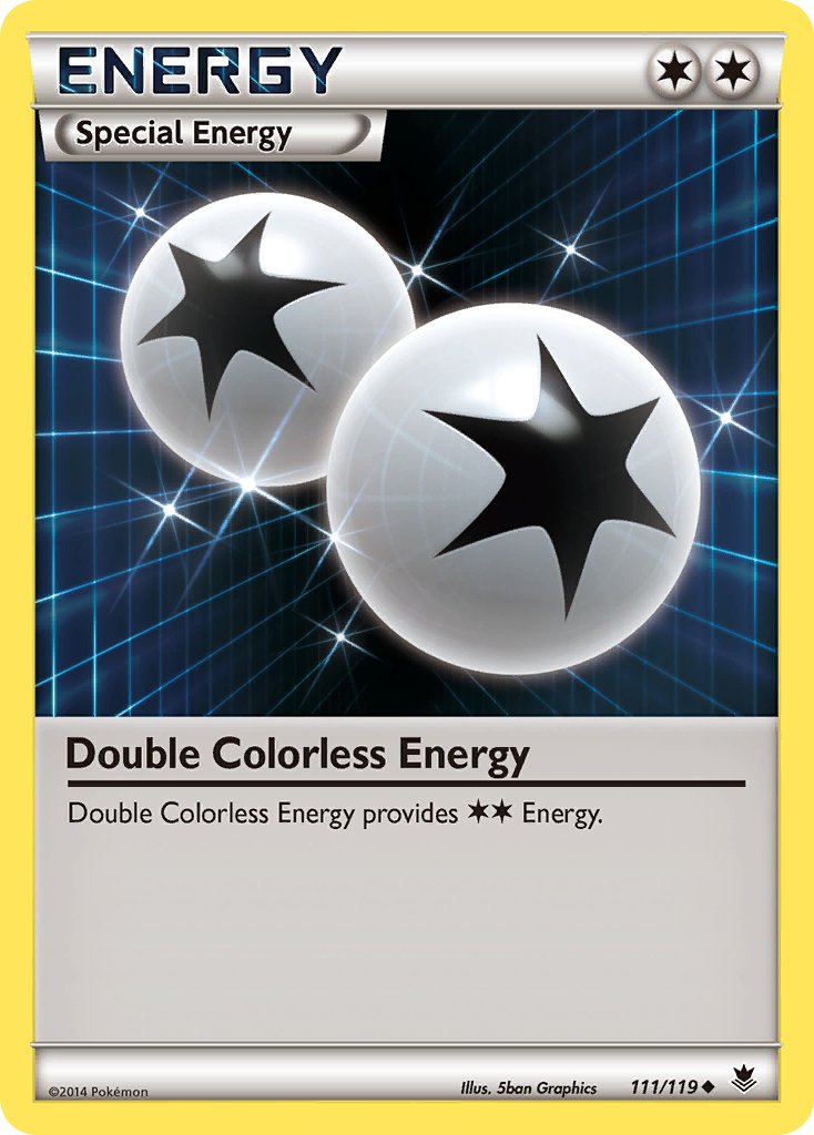 Double Colorless Energy (111/119) [XY: Phantom Forces] - Dark Crystal Cards