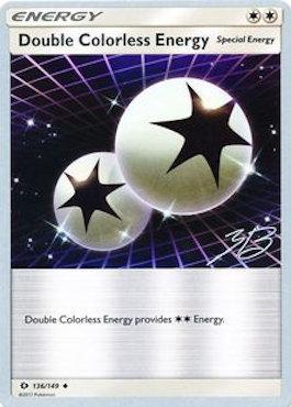 Double Colorless Energy (136/149) (Ice Path FTW - Zachary Bokhari) [World Championships 2017] - Dark Crystal Cards