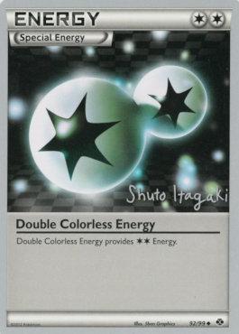 Double Colorless Energy (92/99) (Terraki - Mewtwo - Shuto Itagaki) [World Championships 2012] - Dark Crystal Cards