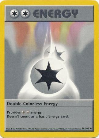 Double Colorless Energy (96/102) [Base Set Shadowless Unlimited] - Dark Crystal Cards