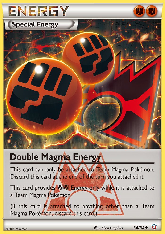 Double Magma Energy (34/34) [XY: Double Crisis] - Dark Crystal Cards