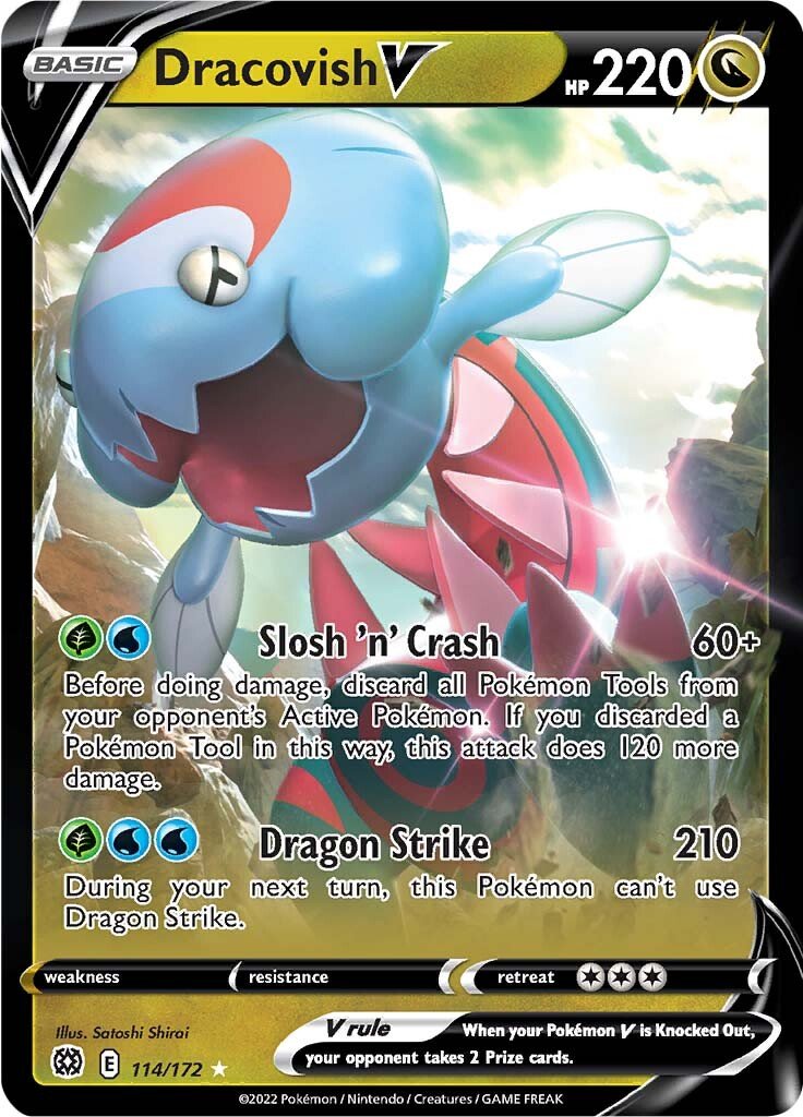 Dracovish V (114/172) [Sword & Shield: Brilliant Stars] - Dark Crystal Cards