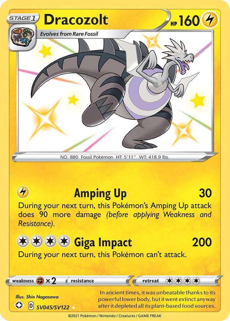 Dracozolt (SV045/SV122) [Sword & Shield: Shining Fates] - Dark Crystal Cards
