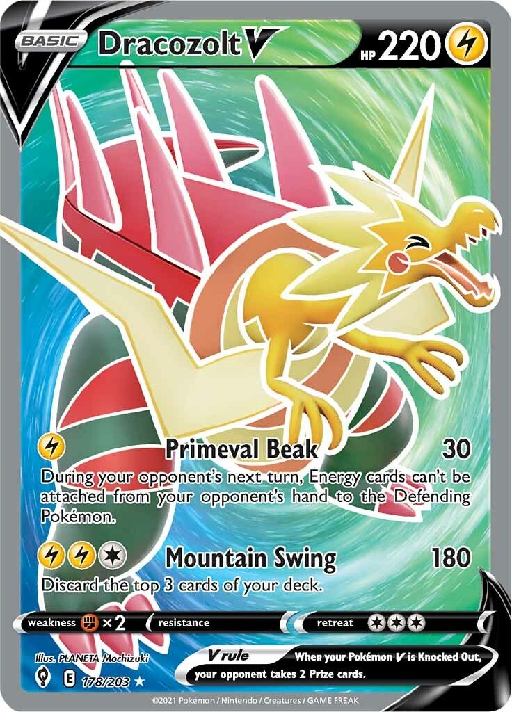 Dracozolt V (178/203) [Sword & Shield: Evolving Skies] - Dark Crystal Cards