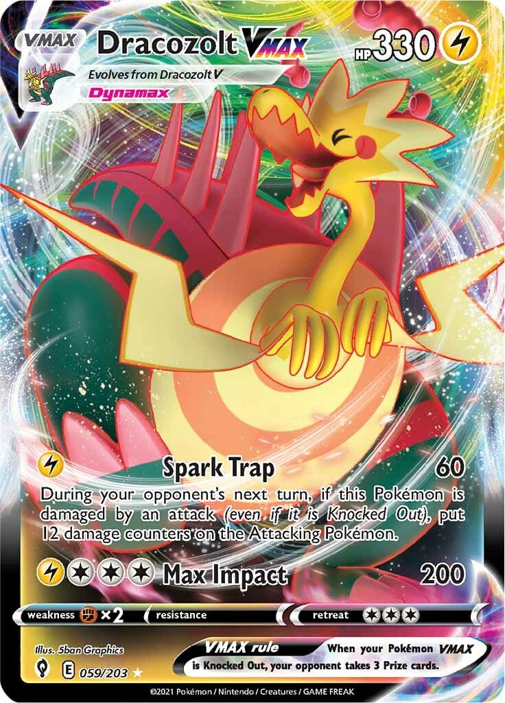 Dracozolt VMAX (059/203) [Sword & Shield: Evolving Skies] - Dark Crystal Cards
