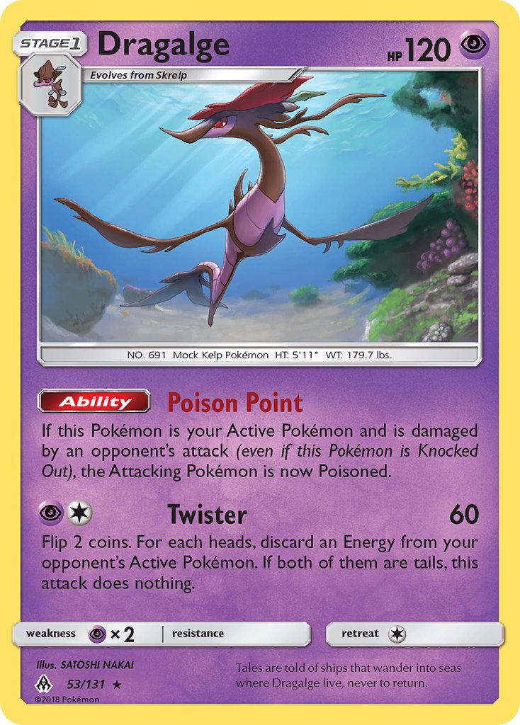 Dragalge (53/131) [Sun & Moon: Forbidden Light] - Dark Crystal Cards