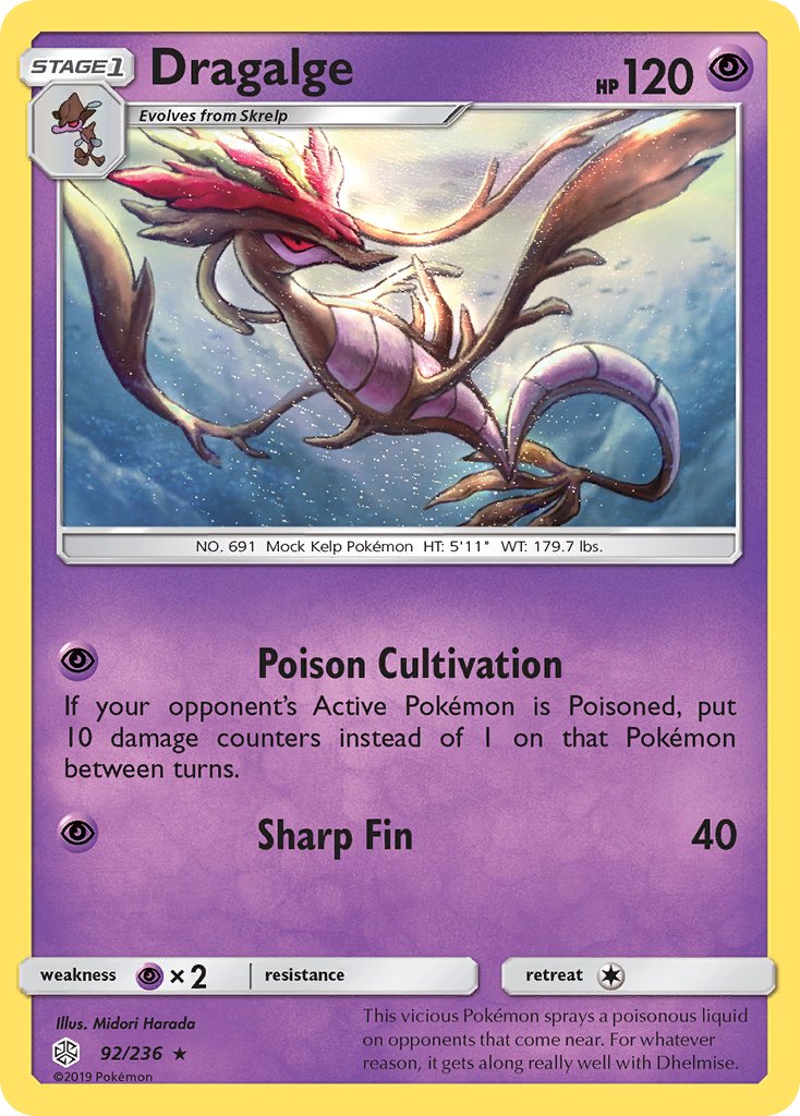 Dragalge (92/236) [Sun & Moon: Cosmic Eclipse] - Dark Crystal Cards