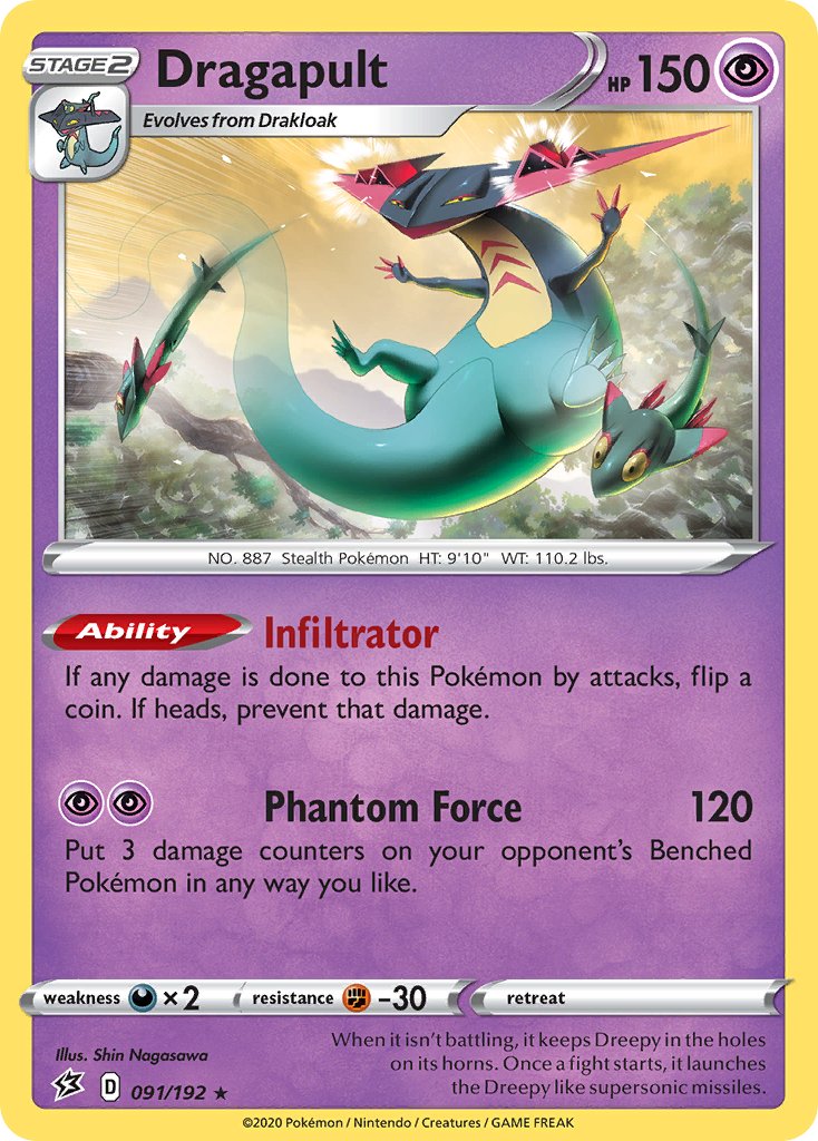 Dragapult (091/192) [Sword & Shield: Rebel Clash] - Dark Crystal Cards