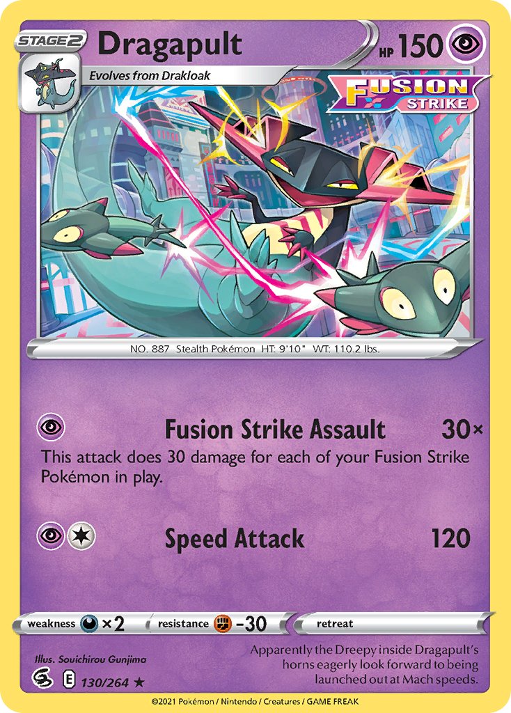 Dragapult (130/264) (Theme Deck Exclusive) [Sword & Shield: Fusion Strike] - Dark Crystal Cards