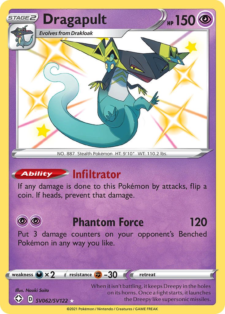 Dragapult (SV062/SV122) [Sword & Shield: Shining Fates] - Dark Crystal Cards