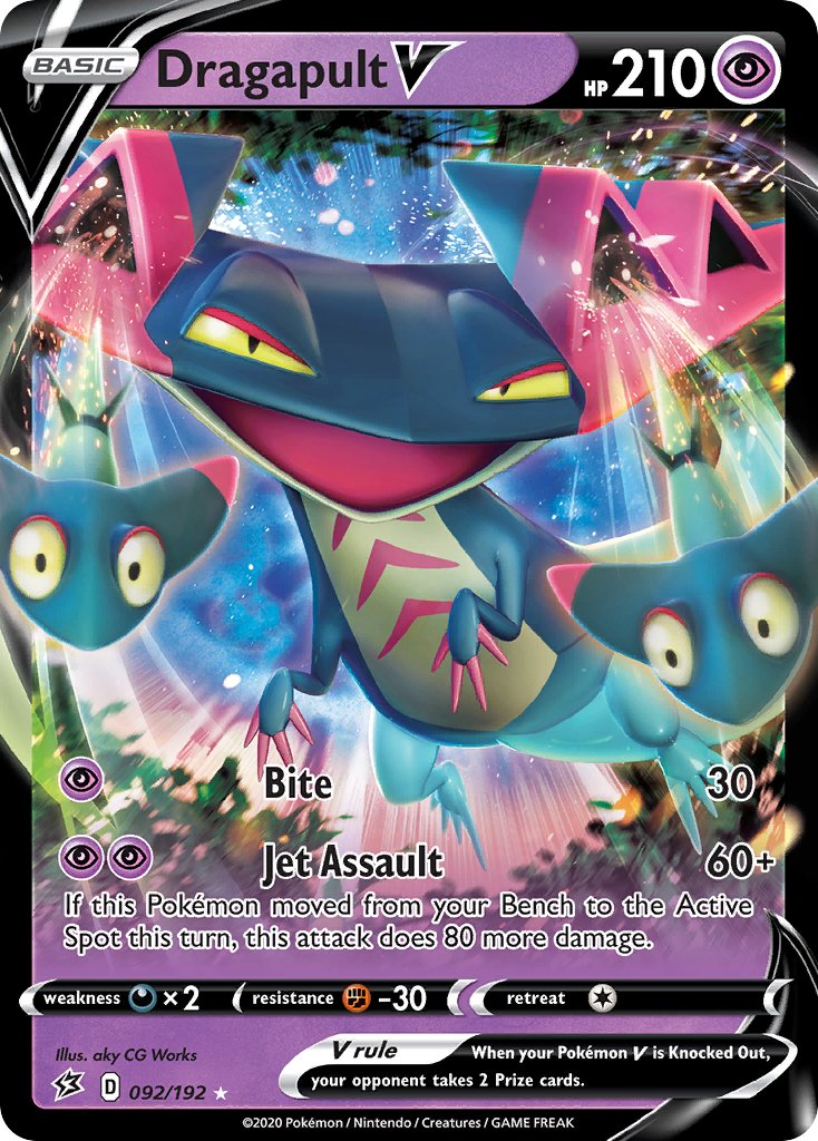 Dragapult V (092/192) [Sword & Shield: Rebel Clash] - Dark Crystal Cards