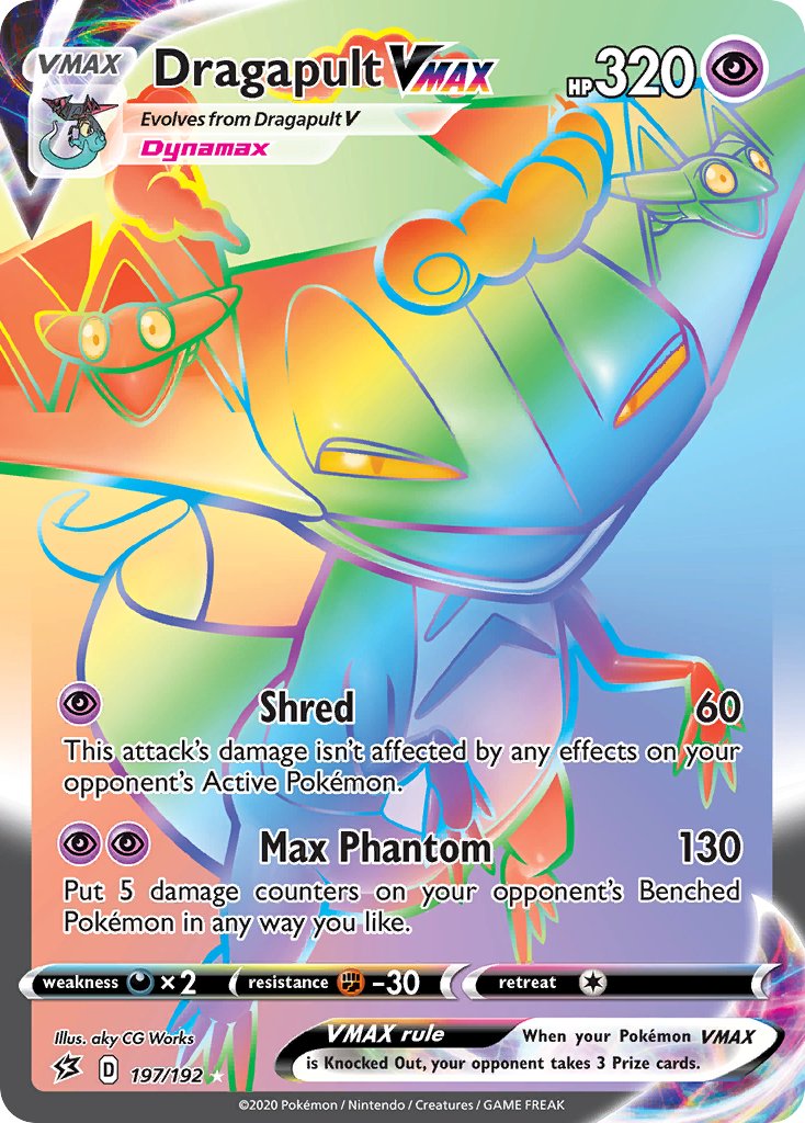 Dragapult VMAX (197/192) [Sword & Shield: Rebel Clash] - Dark Crystal Cards