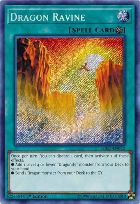 Dragon Ravine [LCKC - EN072] Secret Rare - Dark Crystal Cards