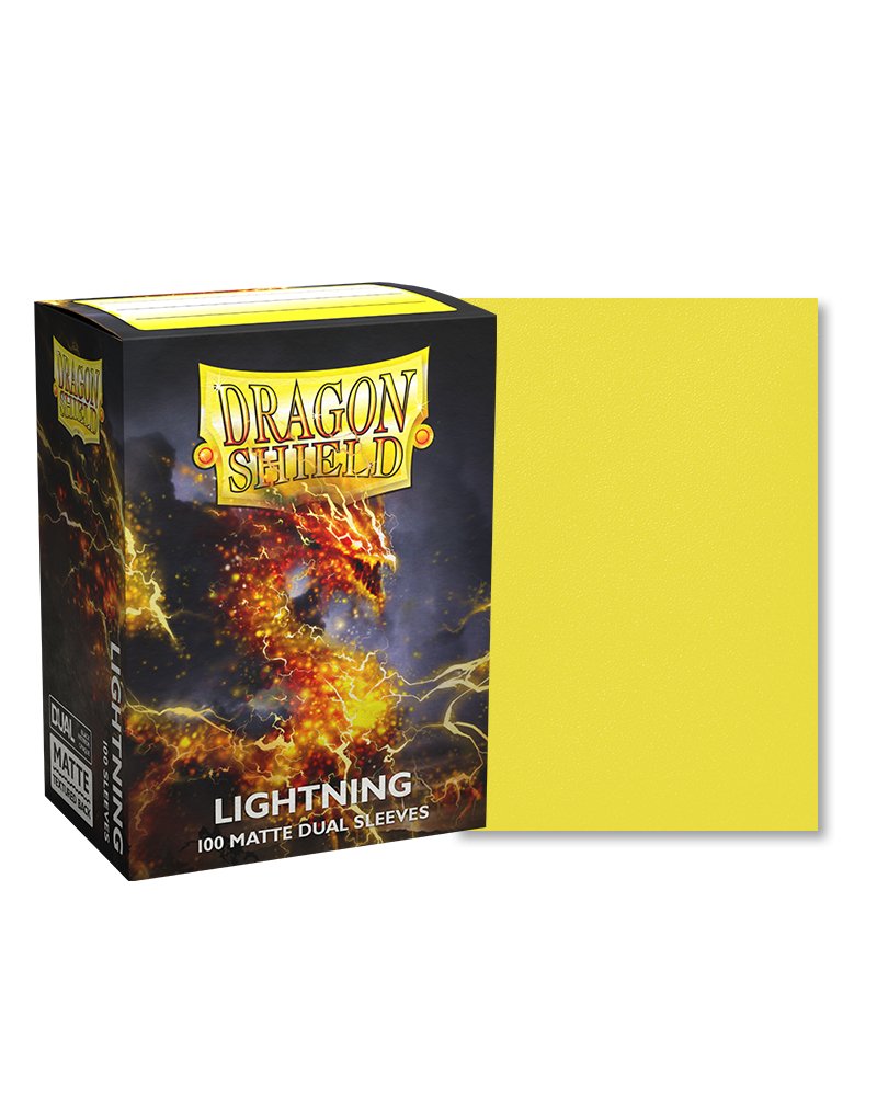 Dragon Shield Dual Sleeve 100ct - Lightning - Dark Crystal Cards