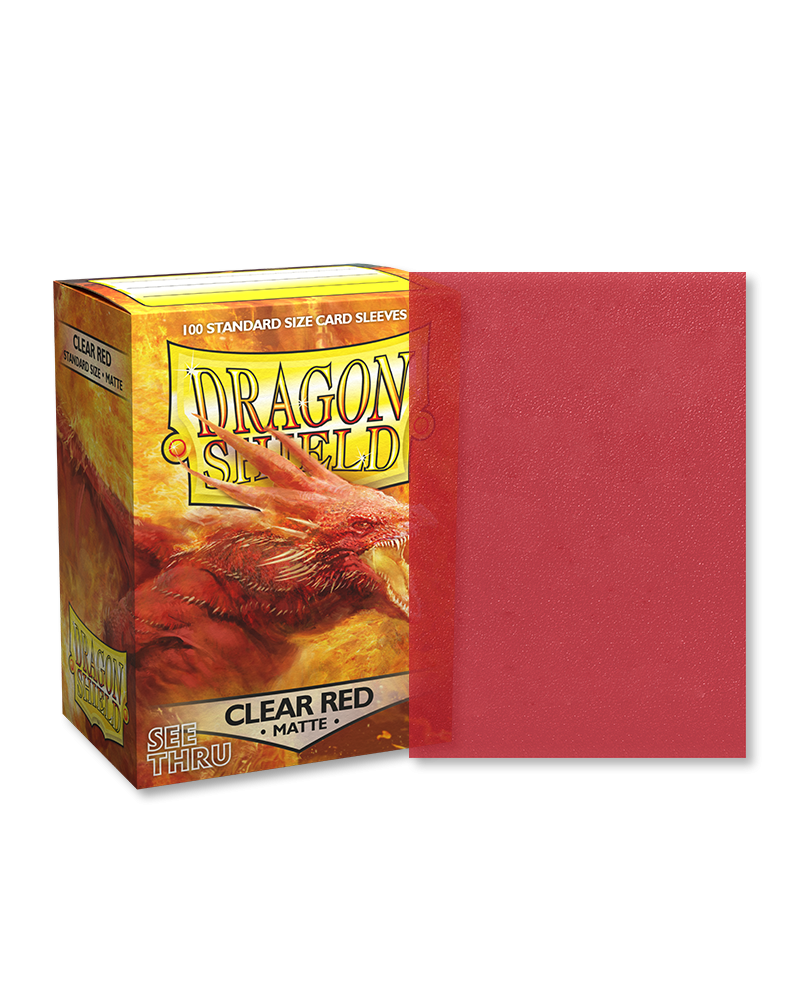 Dragon Shield Standard Sleeve 100ct - Clear Red