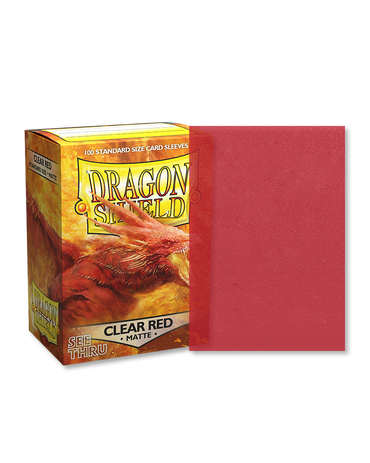 Dragon Shield Standard Sleeve 100ct - Clear Red