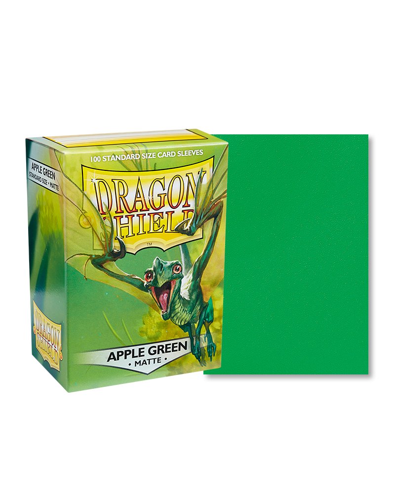 Dragon Shield Standard Sleeve 100ct - Apple Green - Dark Crystal Cards