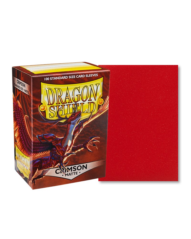 Dragon Shield Standard Sleeve 100ct - Crimson - Dark Crystal Cards