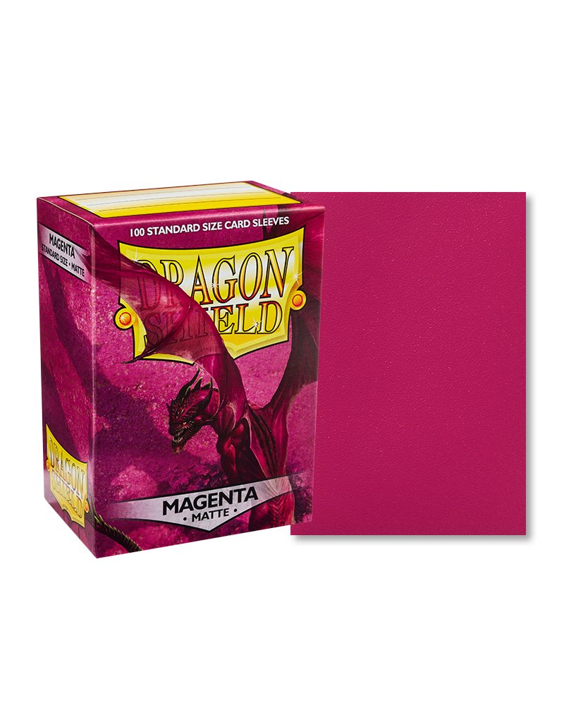 Dragon Shield Standard Sleeve 100ct - Magenta - Dark Crystal Cards