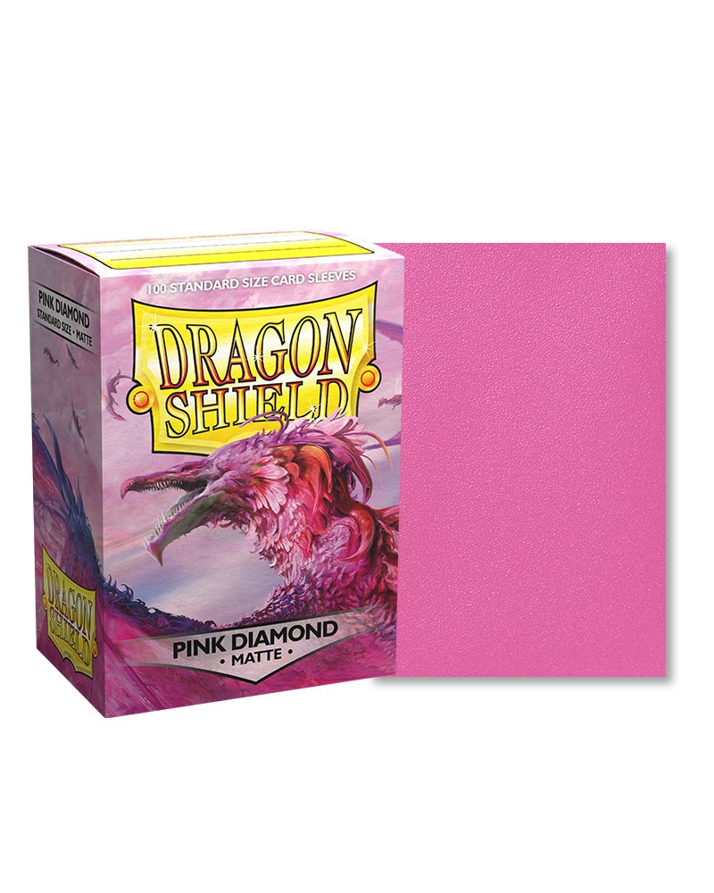 Dragon Shield Standard Sleeve 100ct - Pink Diamond - Dark Crystal Cards