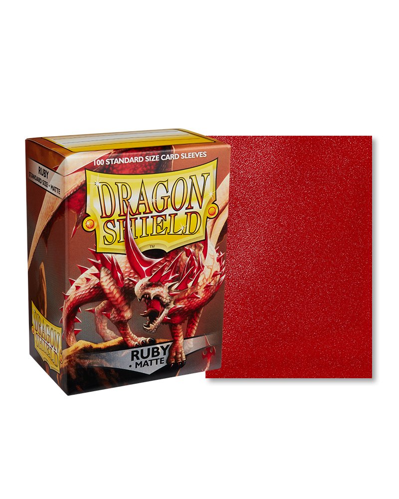 Dragon Shield Standard Sleeve 100ct - Ruby - Dark Crystal Cards